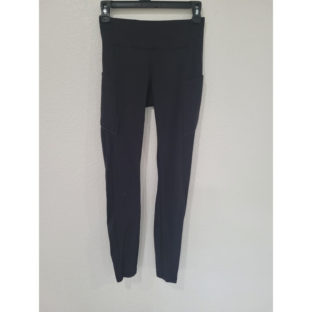 Lululemon Speed Up Tight Black Luxtreme Running Leggings High Rise Womens 4 #24‎